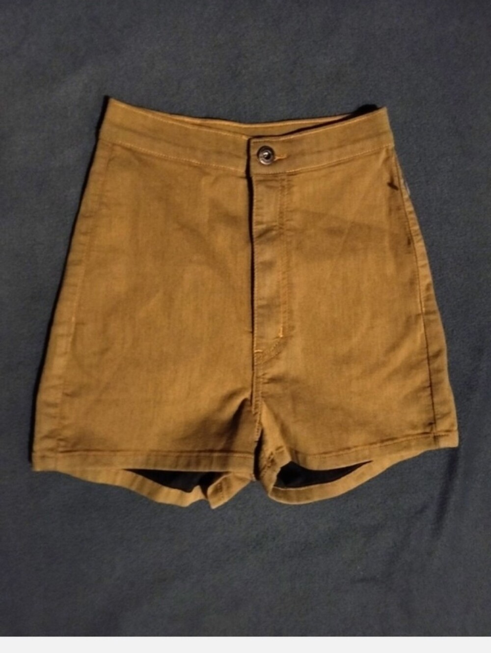 High-Waist Women’s Shorts in Mustard